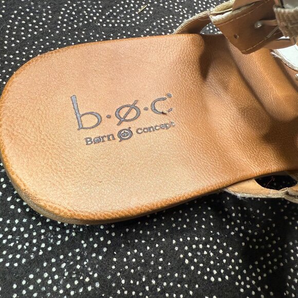 B.O.C. Born Concept Womens 8M White Gladiator Strappy Sandals Ankle Buckle - Picture 4 of 10